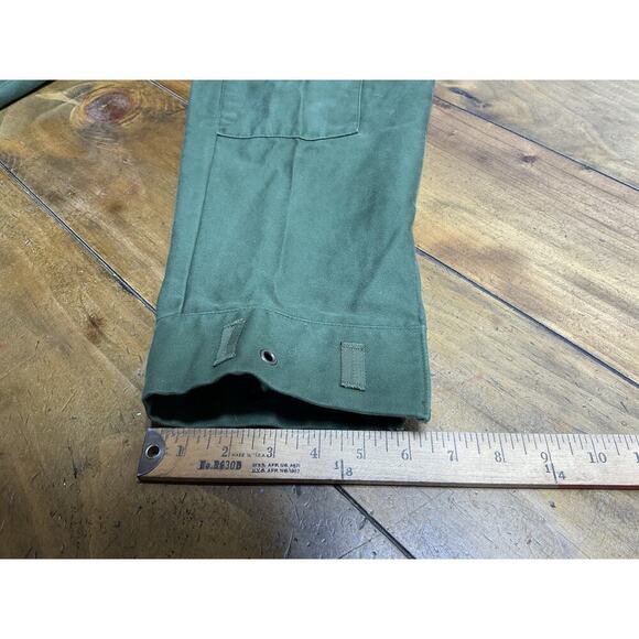 Vintage Swedish Army Ankle Cargo Fatigues Green D92 29x29 - Picture 10 of 12